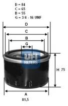  2313101 - FILTRO ACEITE DAIHATSU,DIV.