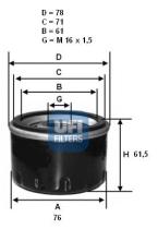 Ufi 2314900 - FILTRO DE ACEITE