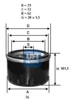 Ufi 2319600 - FILTRO ACEITE FIAT,DIV.