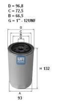  2324400 - FILTRO ACEITE NISSAN