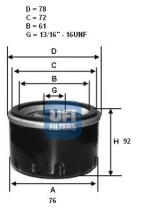 Ufi 2325400 - FILTRO ACEITE ROVER