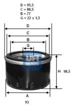  2328000 - FILTRO ACEITE FORD