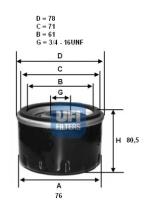 Ufi 2329800 - FILTRO ACEITE