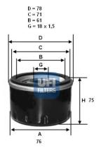 Ufi 2329900 - FILTRO ACEITE OPEL