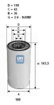  2330300 - FILTRO ACEITE FIAT,IVECO,LANCIA  (H=141)