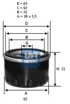 Ufi 2342400 - FILTRO ACEITE RENAULT