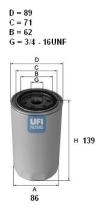  2342900 - FILTRO ACEITE FORD,SEAT,VW