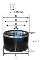 2344900 - FILTRO ACEITE FIAT