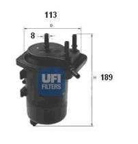 Ufi 2401300 - FILTRO COMBUSTIBLE SIN SENSOR