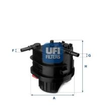 Ufi 2401500 - FILTRO GASOIL SIN SENSOR