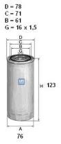  2432300 - FILTRO GASOIL ROSC.