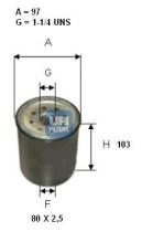 Ufi 2433100 - FILTRO COMBUSTIBLE