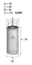 Ufi 2437000 - FILTRO GASOIL ROSC.