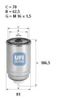  2439700 - FILTRO GASOIL ROSC.
