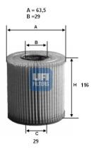  2500100 - FILTRO ACEITE ECO CART.