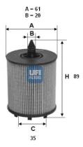  2502400 - FILTRO ACEITE ECO CART.