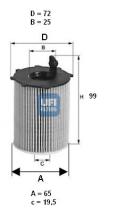  2503700 - FILTRO ACEITE ECO CART.
