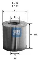 Ufi 2503900 - FILTRO ACEITE ECO CART.