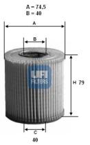  2505800 - FILTRO ACEITE ECO CART.
