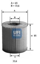  2507100 - FILTRO ACEITE ECO CART.