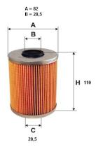  2554800 - FILTRO ACEITE BMW