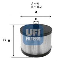 Ufi 2602200 - FILTRO DE COMBUSTIBLE