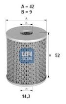  2666000 - FILTRO GASOIL CART.