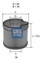 Ufi 2669100 - FILTRO GASOIL CART.