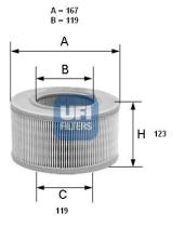 Ufi 2723900 - FILTRO AIRE