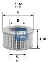 Ufi 2735400 - FILTRO AIRE