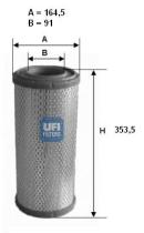 Ufi 2735600 - FILTRO AIRE IND.RADIAL