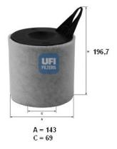 Ufi 2759400 - FILTRO AIRE