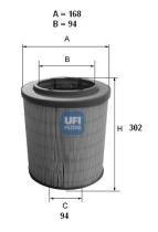 Ufi 2762800 - FILTRO AIRE