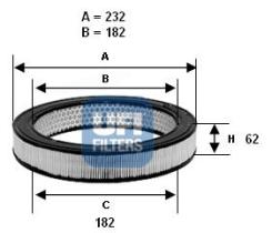 Ufi 2771900 - FILTRO AIRE