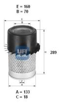 Ufi 2792000 - FILTRO AIRE INDUST.