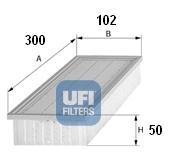 Ufi 3002100 - FILTRO AIRE PANEL