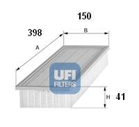 Ufi 3002400 - FILTRO AIRE PANEL