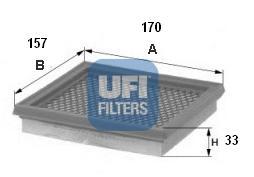 Ufi 3002600 - FILTRO AIRE PANEL