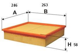  3004100 - FILTRO AIRE PANEL