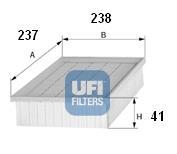 Ufi 3004900 - FILTRO AIRE PANEL