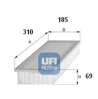 Ufi 3005800 - FILTRO AIRE PANEL