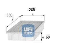 Ufi 3008600 - FILTRO AIRE PANEL