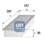 Ufi 3008700 - FILTRO AIRE PANEL