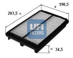 Ufi 3010400 - FILTRO AIRE PANEL