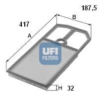 Ufi 3012400 - FILTRO AIRE PANEL