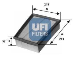 Ufi 3013200 - FILTRO AIRE PANEL