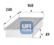 Ufi 3013900 - FILTRO AIRE PANEL