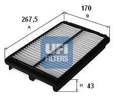 Ufi 3014300 - FILTRO AIRE PANEL