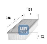 Ufi 3015800 - FILTRO AIRE PANEL