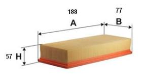 Ufi 3016300 - FILTRO AIRE PANEL